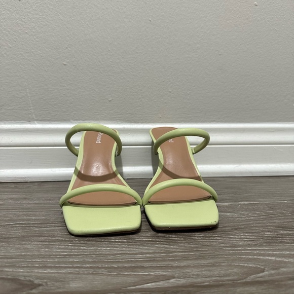Abound Green Heeled Sandals - Picture 1 of 4